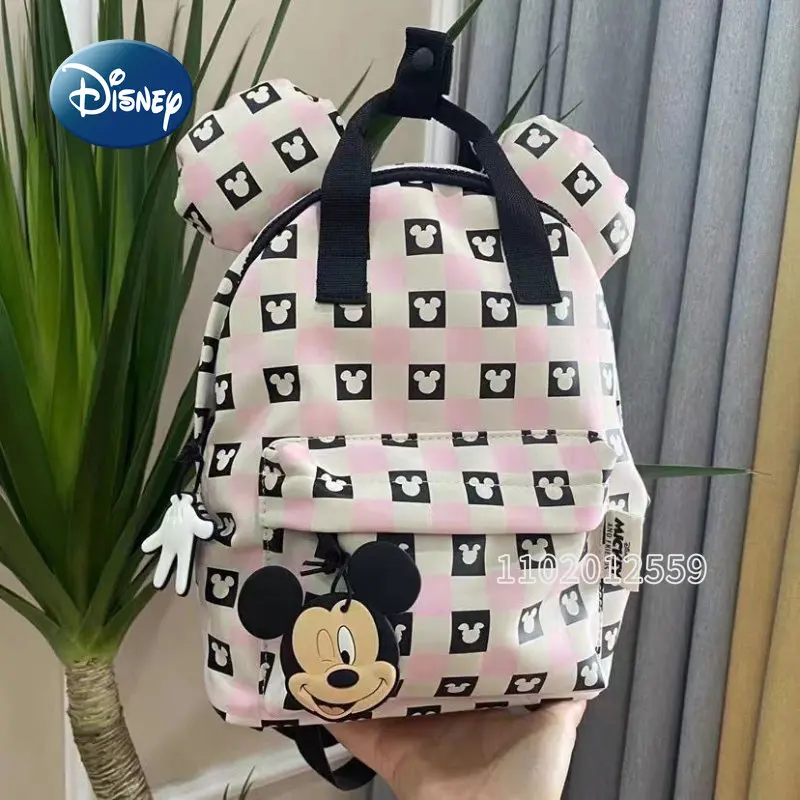 Disney Mickey New Children's Backpack Cartoon Cute Children's School Bag Large Capacity Girls' Backpack High Quality Fashion