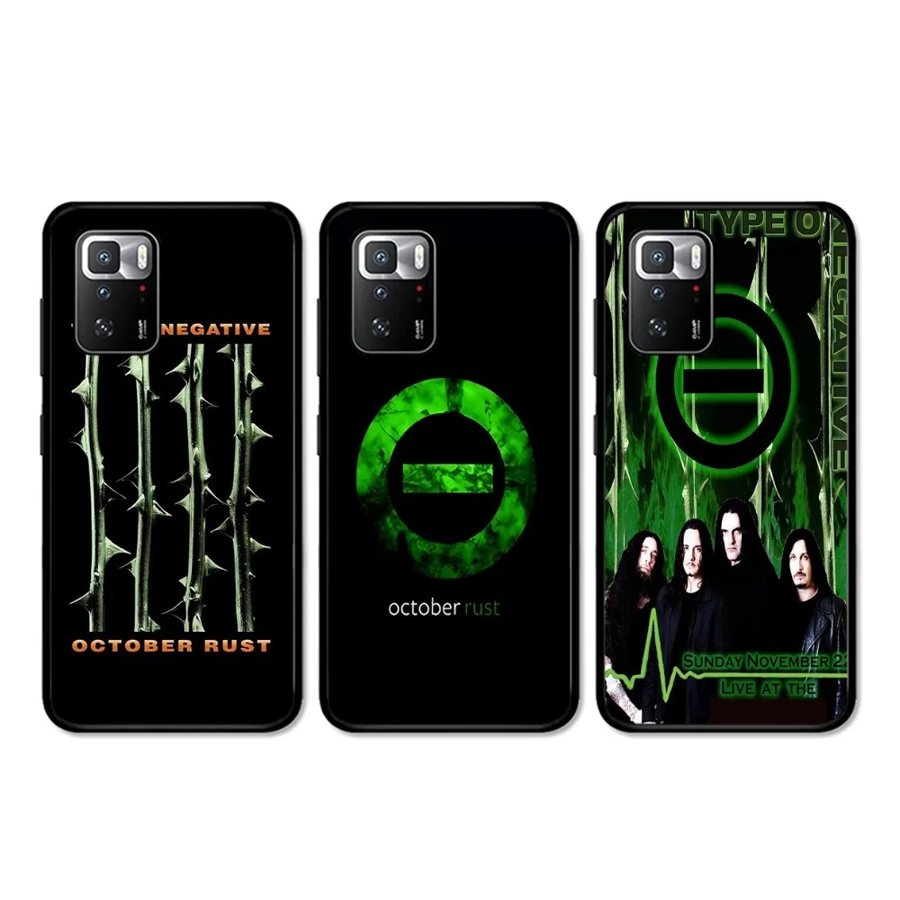 Чехол для телефона Rock Band T-Type O N-Negative Redmi 5 6 7 8 9 10 Plus Pro A GO K20 K30 K40 F3 Fundas