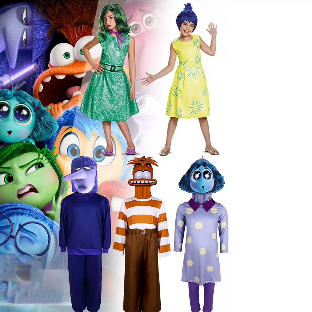 Костюм Аниме Joy Cospaly наряд2-Счастье Гнев Страх Косплей Для Взрослых И Детей