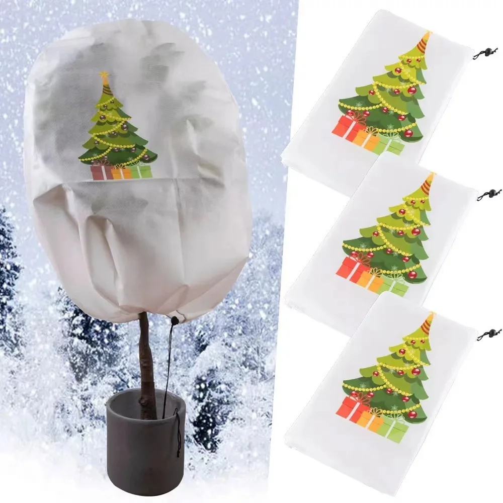 Christmas Outdoor Plant Freeze Cover Non-woven Tree Gardening Decoration Supplies Christmas Tree Cold Tree Cover