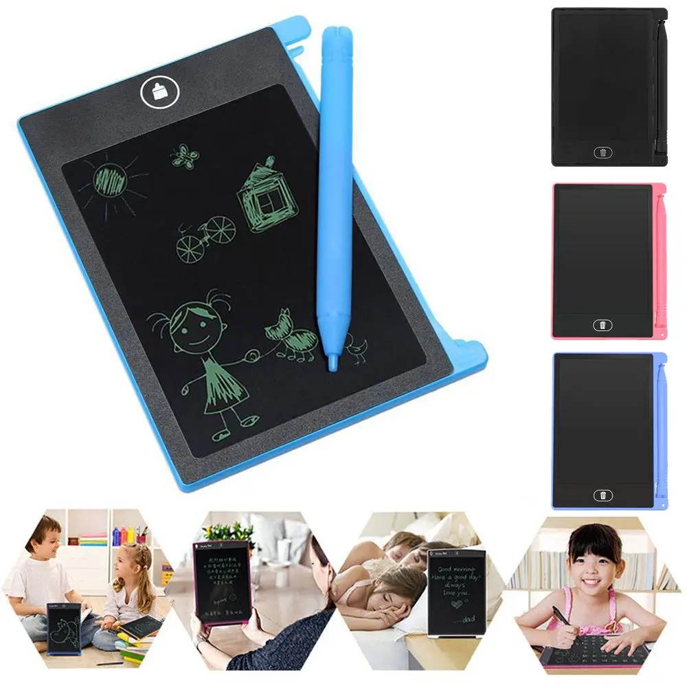 4.4 Inch Portable Paperless Notepad Sketchpad Message Pad LCD Writing Tablet Drawing Board Handwriting Pad