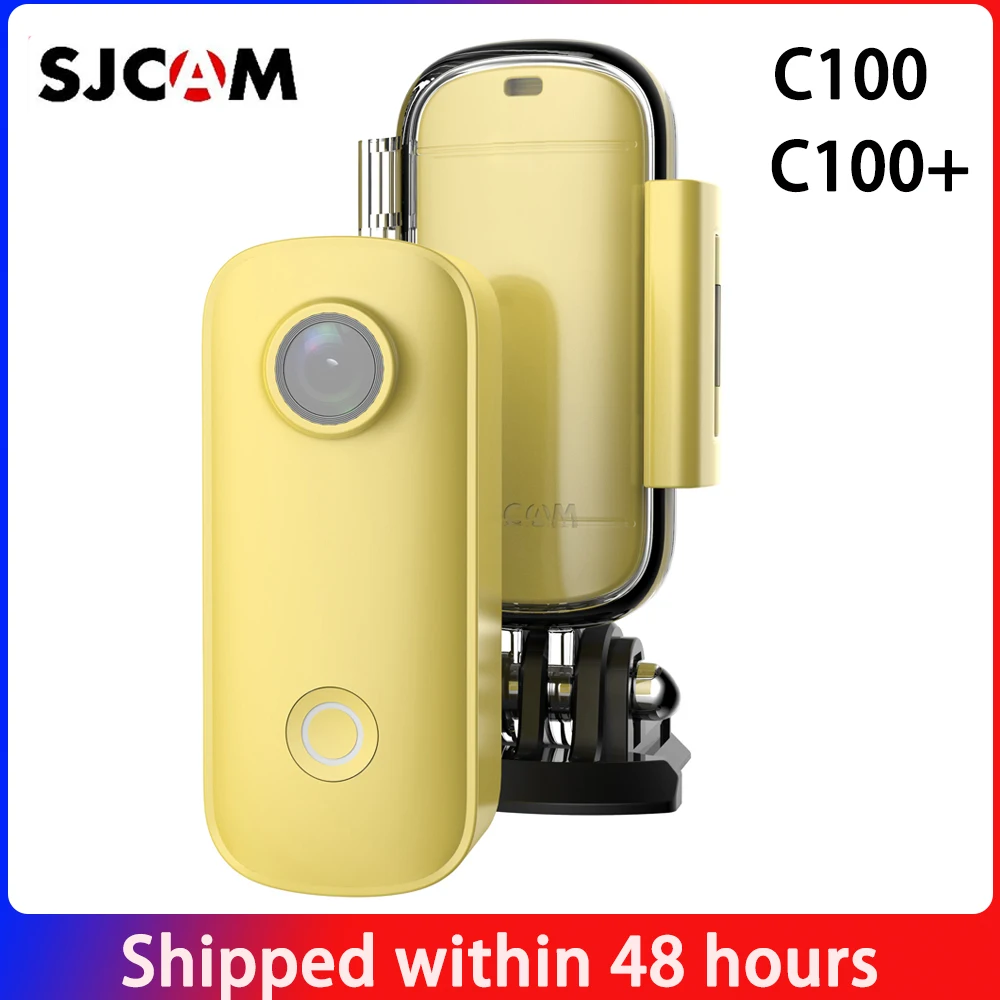 

SJCAM C100 / C100Plus Mini Thumb Camera 1080P30FPS / 2K30FPS H.265 12MP 2.4G WiFi 30M Waterproof Case Action Sport DV Camcorder