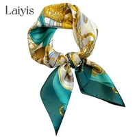 fashion summer hair band wrap shawl brand neckerchief female 100 pure silk scarf women foulard luxury elegant bandana square