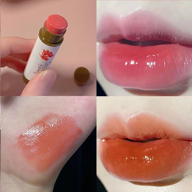 

Color Changing Lip Balm Fruity Scent Non-Stick Cup Lip Gloss Moisturizing Anti-cracking Lasting Lipstick Women Makeup Cosmetic