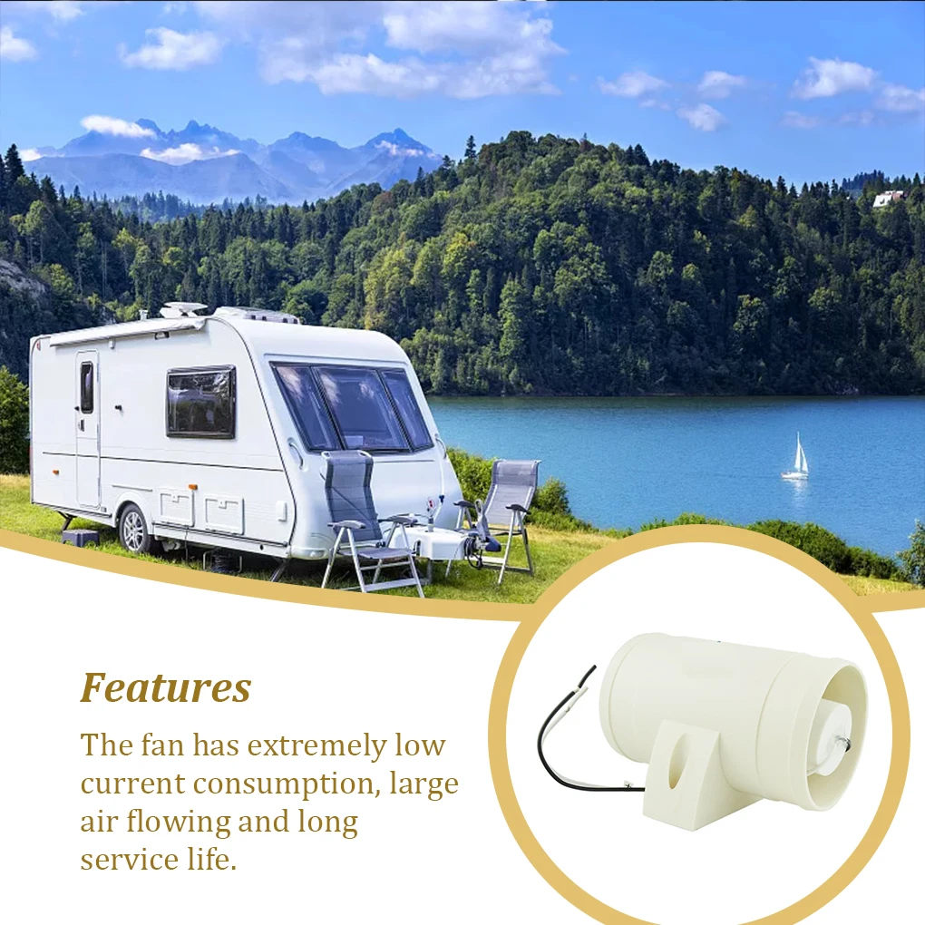 

Inline Air Blower Moisture-proof Wear-resistant Marine Electric Turbo Waterproof Quiet Air-Flow Cooling Fan for Grow Tents