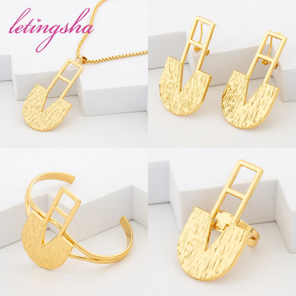 Роскошное искусственное Африканское позолоченное 18 карат ювелирное изделие из