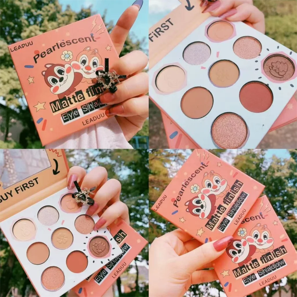 

9 Colors Squirrel Earth Color Eyeshadow Palette High Value Pearly Matte Eyeshadow