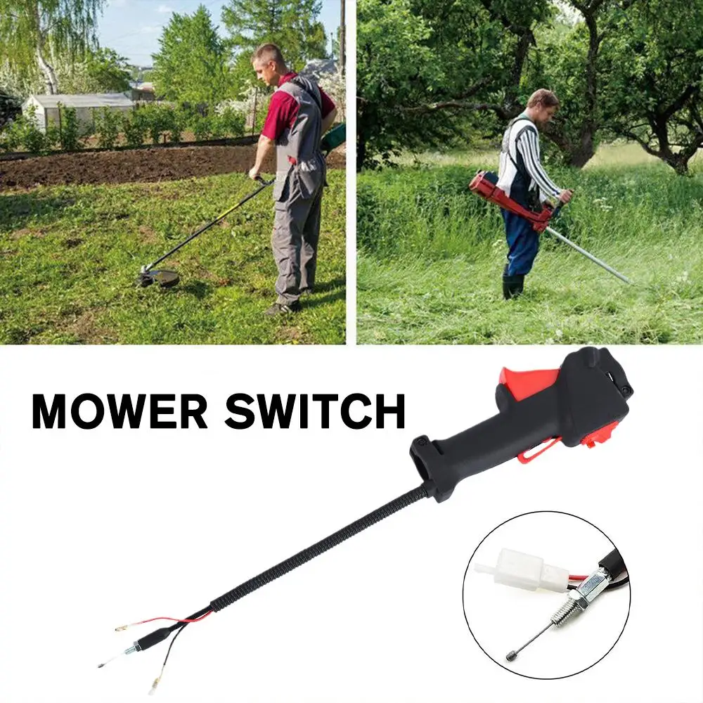 

26mm Strimmer Trimmer Handle Switch Trigger Cutter Tools Cable Brush Replacement Lawn Switch Accessories Mower C8H6
