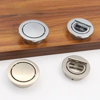 new direct sales tatami invisible handle round zinc alloy embedded concealed furniture hardware fittings cover desk accessories