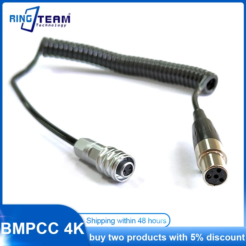 

BMPCC 4K 2-го поколения Mini 4-pin Canon Mother WEIPU FS55 FS6 SF610/S2 шнур питания