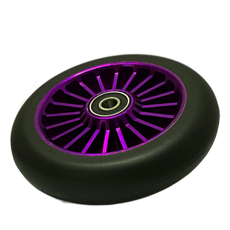 110мм колеса из алюминиевого сплава с полиуретановым ободом и встроенными подшипниками для экстремальных/передвижений/катания на скейтборде.
