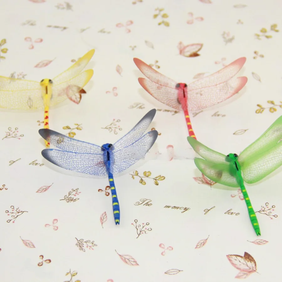 4 шт. магнитные ПВХ наклейки в виде стрекозы 8 5 см