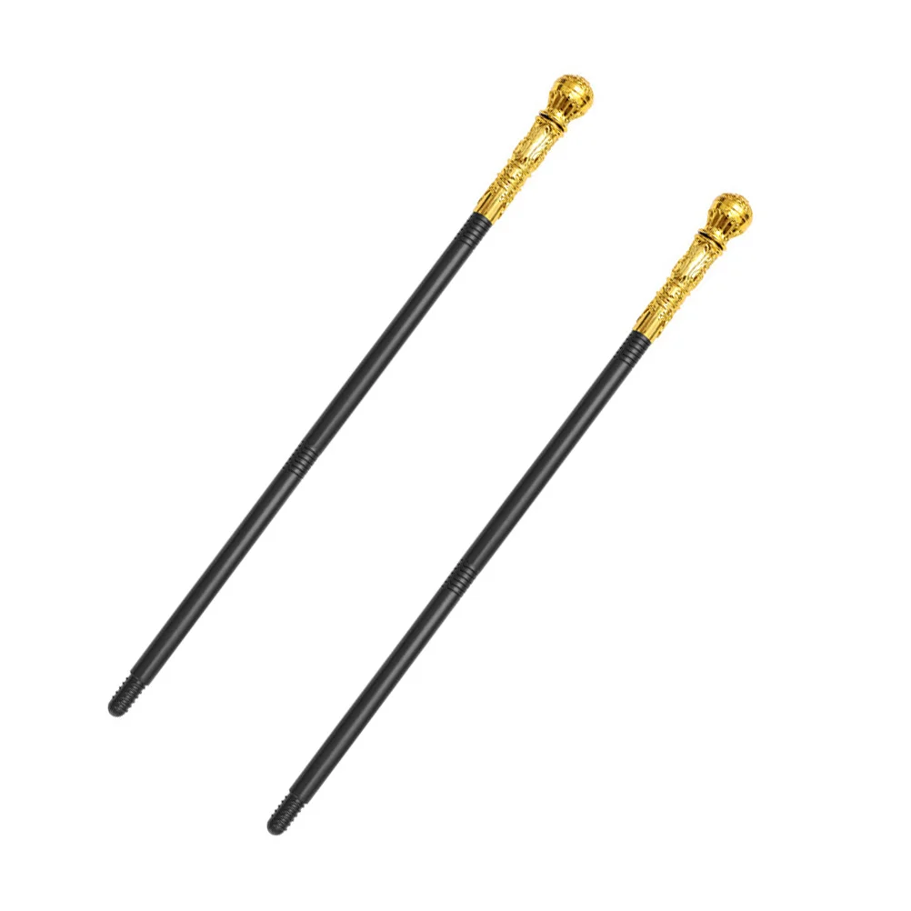 

2 Pcs Dresses Kids Egypt Costume Walking Cane Party Scepters Stick Plastic Performance Child