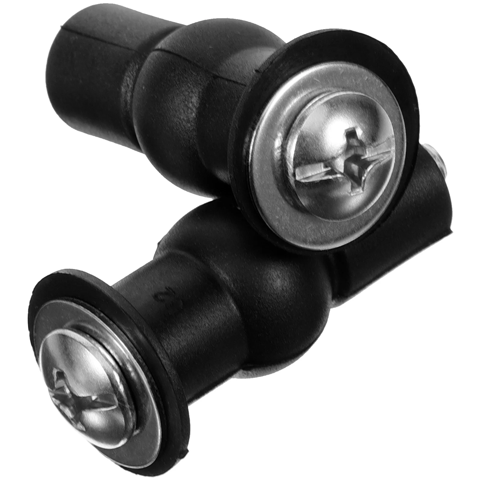 

2 Pcs Toilet Seat Screw Parts Covers Fixing Kit Push-On Bolt Caps Screws Rubber Replacement