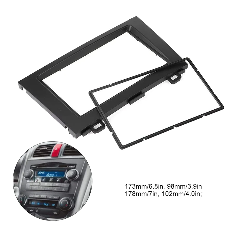 2 Din автомобильный DVD стерео радио Fascia Панель рамка для Honda CRV 07-10 |