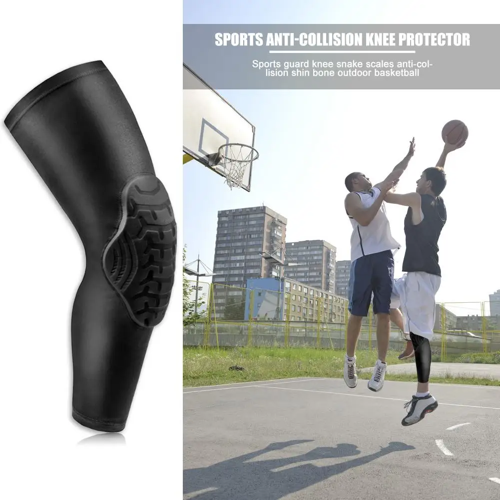 

1 шт. прочный спортивный наколенник однотонный классический изящный баскетбольный наколенник для защиты от столкновений дышащий наколенни...
