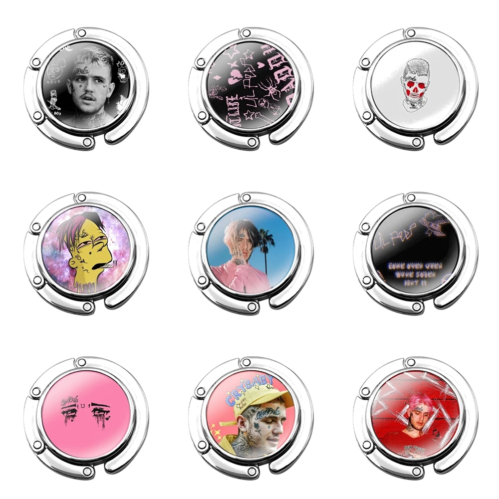 

Складной Крючок-кошелек для женщин, милый дизайн, сумочка для хранения, декор для стола, Lil Peep hellboy Cry Baby, подарок любимому