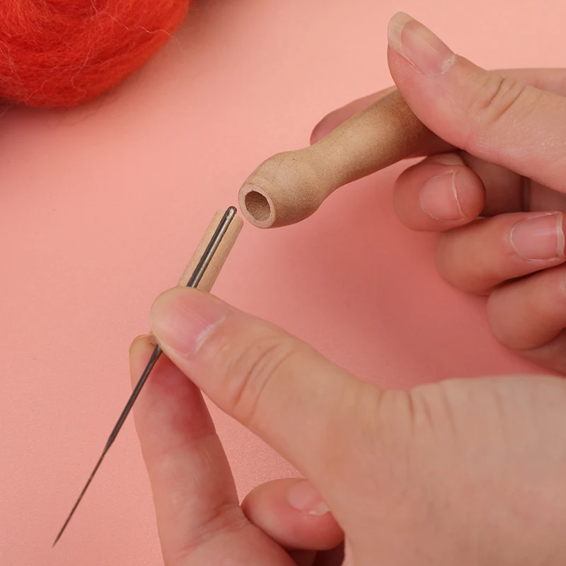 KRABALL Набор Для Валяния Игл С Деревянной Ручкой