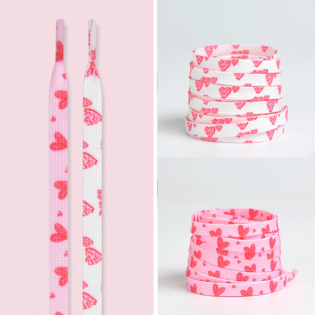 

Яркие шнурки в горошек с мультяшным принтом, модные плоские шнурки унисекс для обуви, высокие холщовые шнурки для кроссовок, спортивные шну...