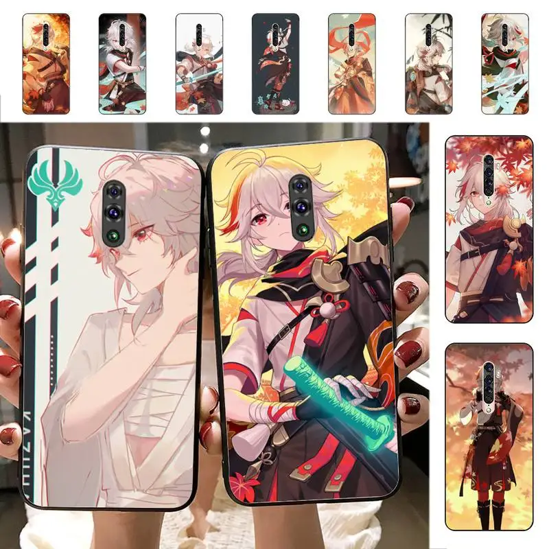 

YNDFCNB Genshin Impact Kaedehara Kazuha Phone Case for Vivo Y91C Y11 17 19 17 67 81 Oppo A9 2020 Realme c3