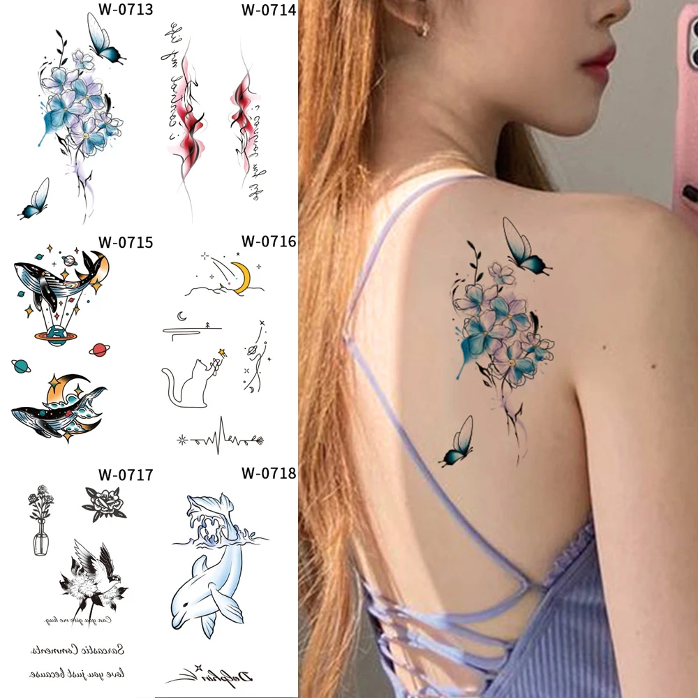 

Waterproof Cartoon Temporary Tattoo Stickers Cute Colorful Tattoo Stickers Japanese Korean Art Fake Tattoos Temporary Tattoos