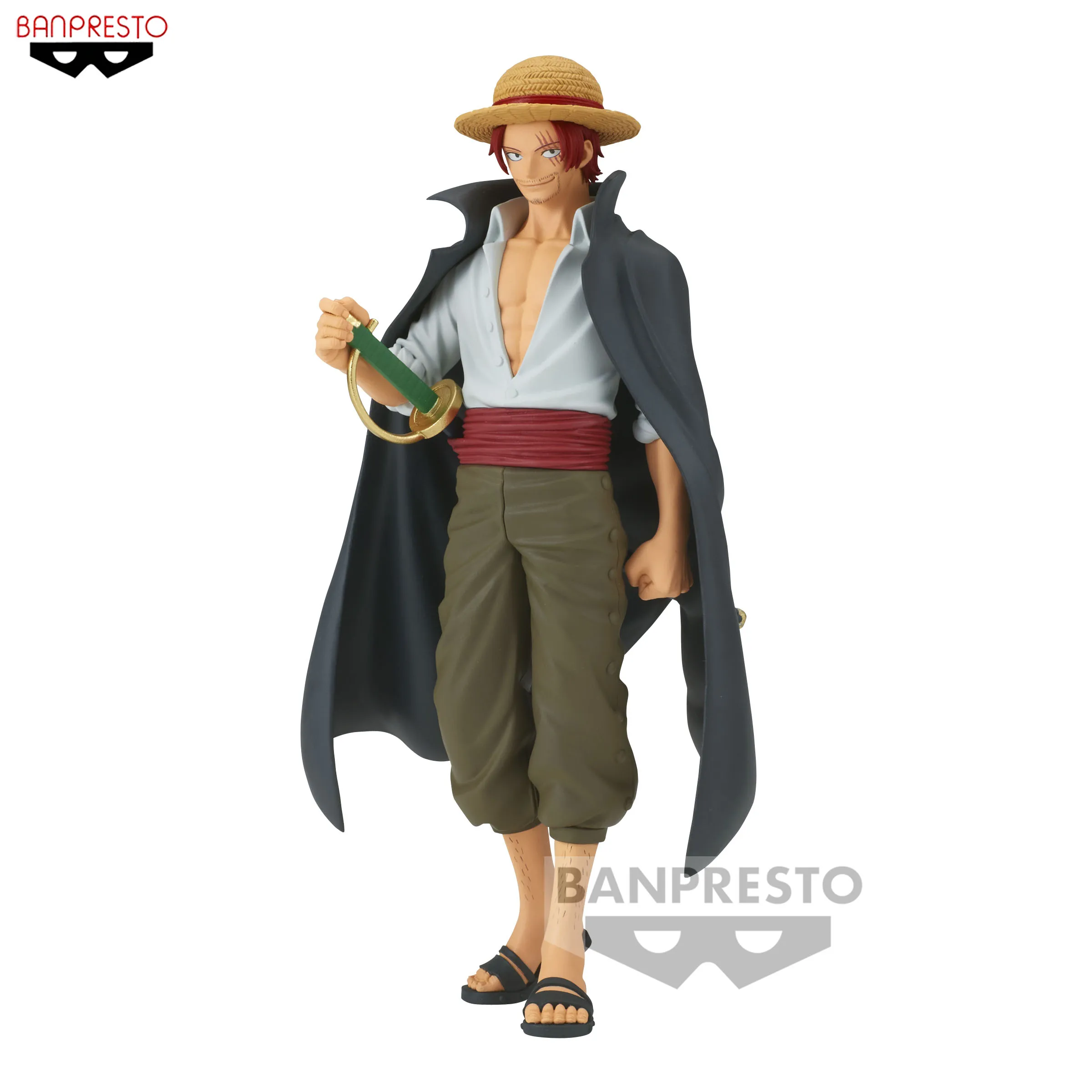 

In Stock Banpresto DXF One Piece Shanks Original Anime Figure Model Doll Action Figures Collection New Cartoon Toys Gifts PVC CE