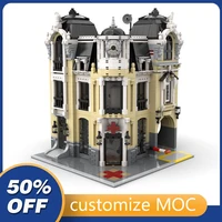 3093pcs customized moc modular fire station street view model building blocks bricks children birthday toys christmas gifts