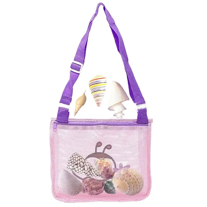 

Beach Tote Girls Women Pool Swim Tote Bags With Zipper And Adjustable Carrying Straps Durable Sand Toy For Kids Hunting Shells
