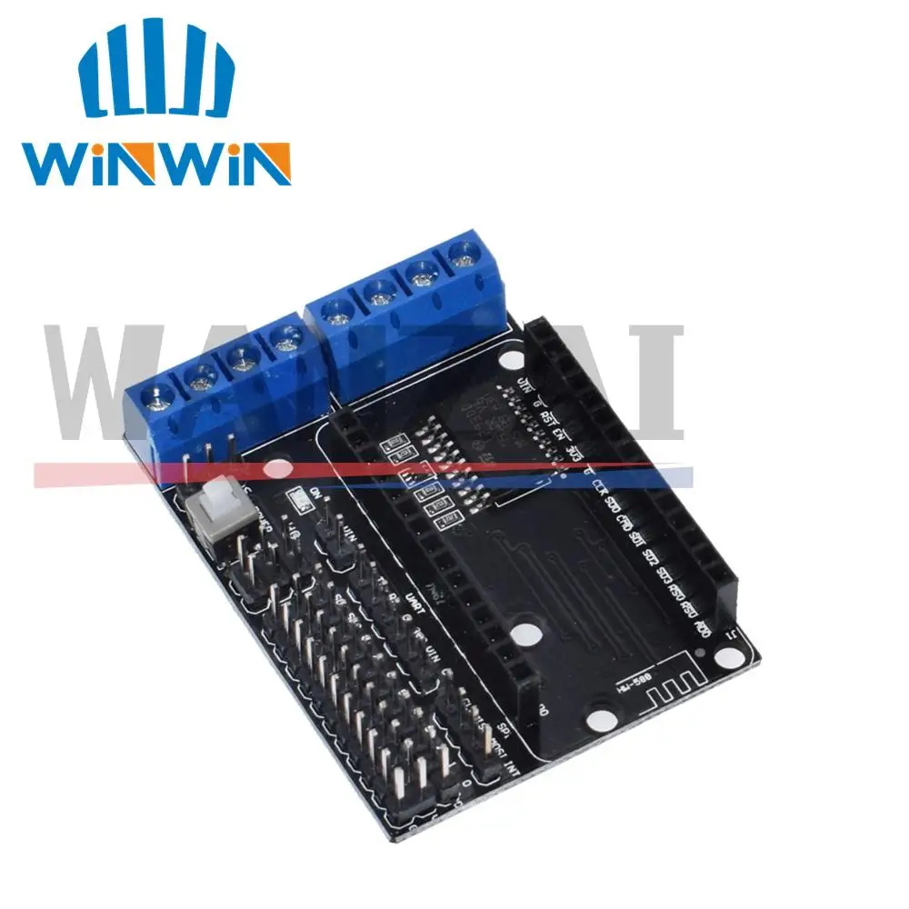 1pcs NodeMCU Motor Shield Board L293D for ESP-12E from ESP8266 esp 12E kit diy rc toy wifi smart car remote control - купить по