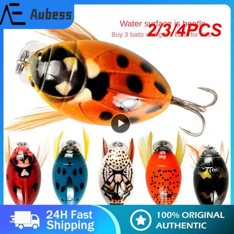 

2/3/4PCS ABS Floating Water Fishing Lures Simulation Fishing Bait With Blood Tank Hook Minino Fishing Tackle 3.8cm/4g Attractive