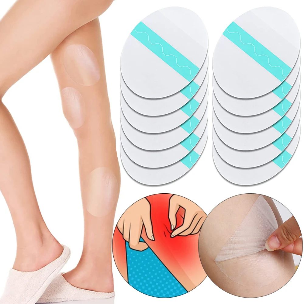 

6/12pcs Anti-Friction Thigh Tape Sweat Absorption Spandex Pad Clear Invisible Body Patches Outdoor Summer Sports Travel Tools