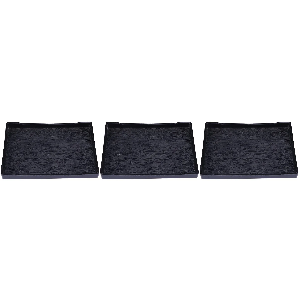 

3pcs Reptile Bowl Large and Dish Also Fit for Bath Supplies - (Black)