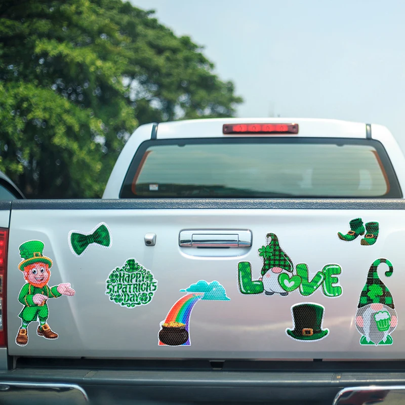 

2021 декоративная наклейка на дверь гаража с магнитными отражающими наклейками на холодильник