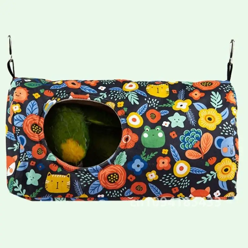 Подвесной гамак для птиц клетки зимнее теплое гнездо палатка дом плюшевое