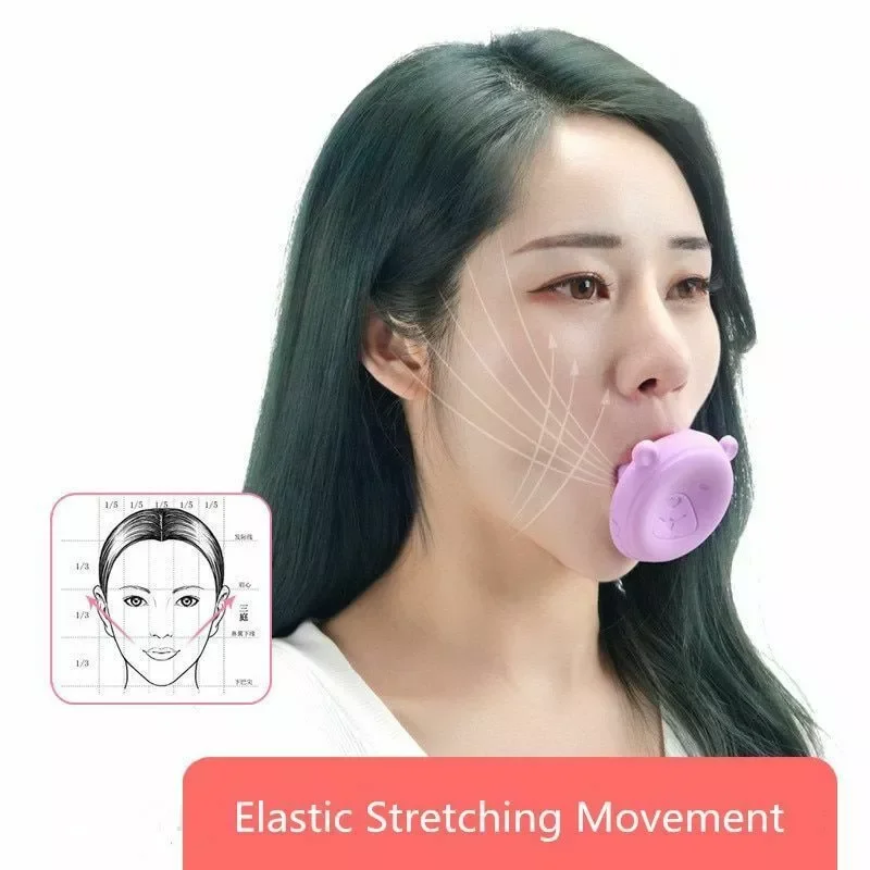 New in Gel Face Jaw Exerciser Slimming Face Double Chin V Face Lifting Neck Jaw Toning Wrinkle Removal Blow Breath Exerciser fre
