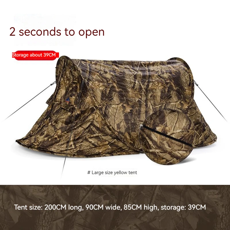 

Camouflage Single Person UV Protection Foldable Pop Up Camping Playing Beach Tent Barraca Outdoor Automatic Tent Tenda