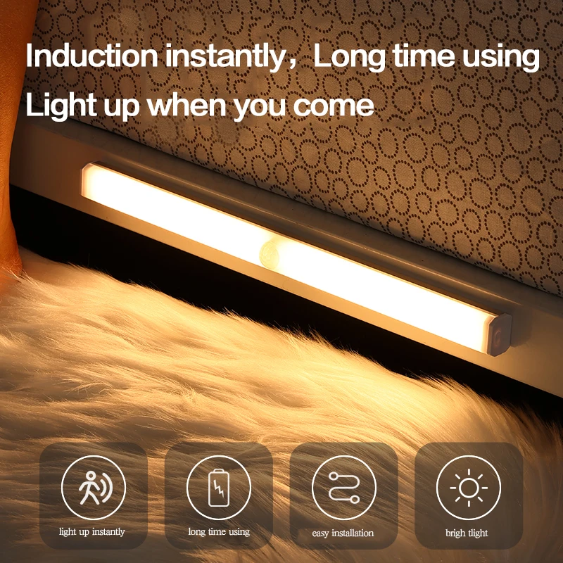 

Night Light Led Light Under Cabinet Light Motion Sensor night light Closet Light Cabinet Kitchen Lighting Magnetic night light
