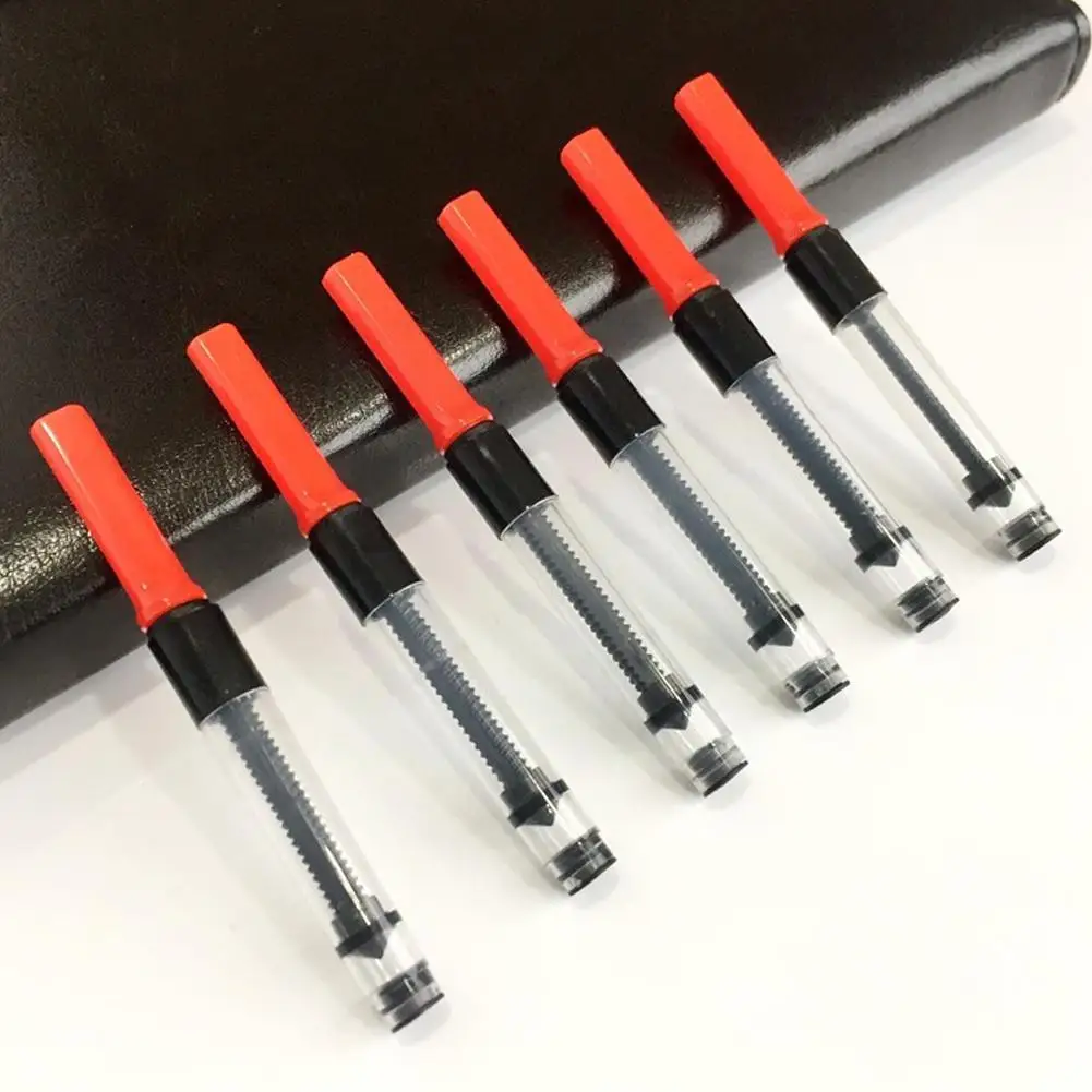 

5pcs 3.4mm Meet International Standards Plastic Pump Converter Cartridges Stationery Fountain Pen Supplies Office School W4c8