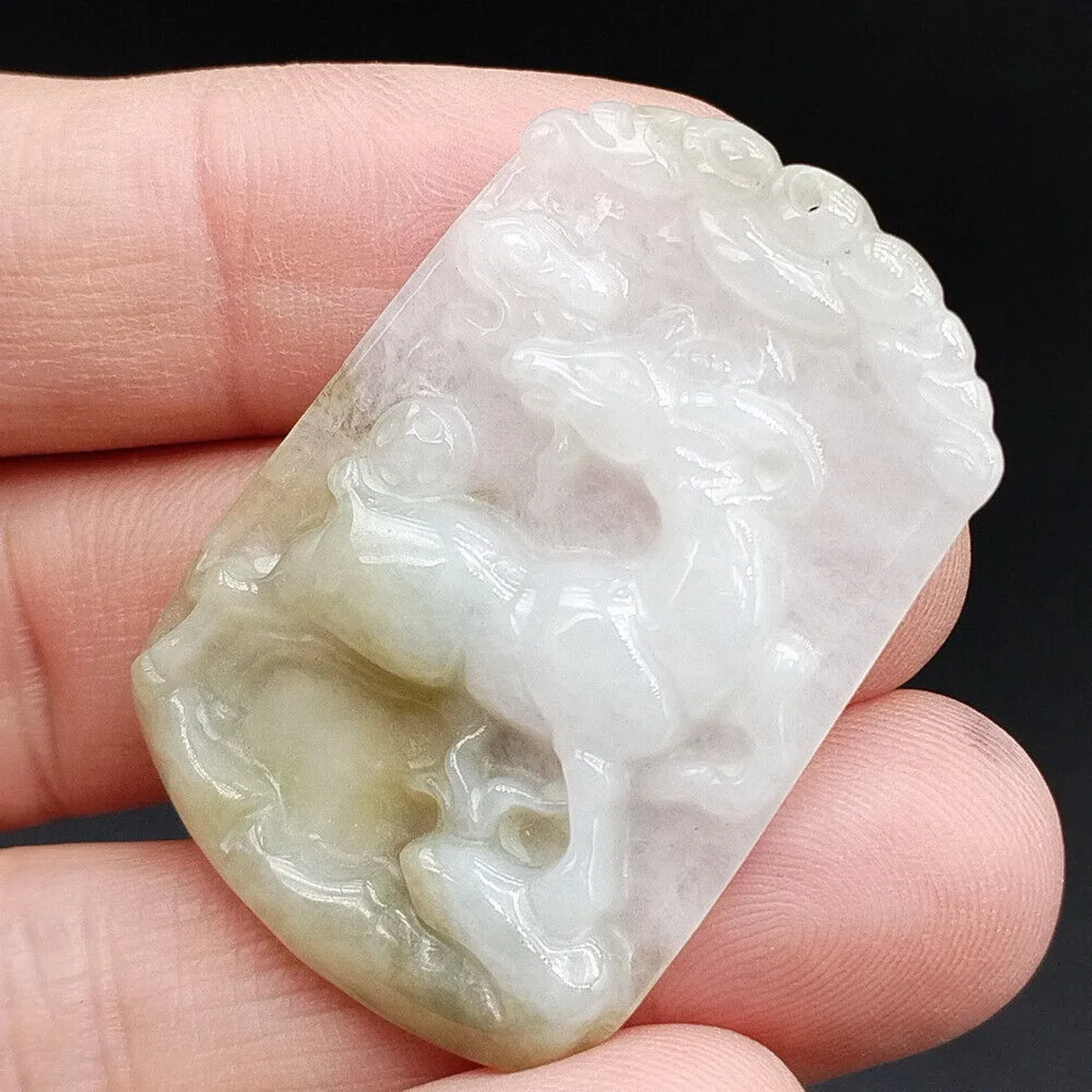 Сертифицированная подвеска из 100% натурального бирманского нефрита типа A с