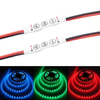 2x 3keys single color led light mini dimmer controller 3keys for 2835 5050 led 5 30v flexible led strip holiday lighting 2pink