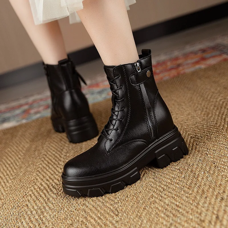 Женские ботинки-мартинсы с внутренней подкладкой новинка весны 2022 британская