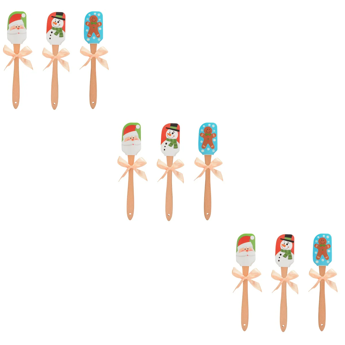 

Christmas Cake Supplies Mixing Batter Scraper Christmas Kitchen Scraper Kitchen