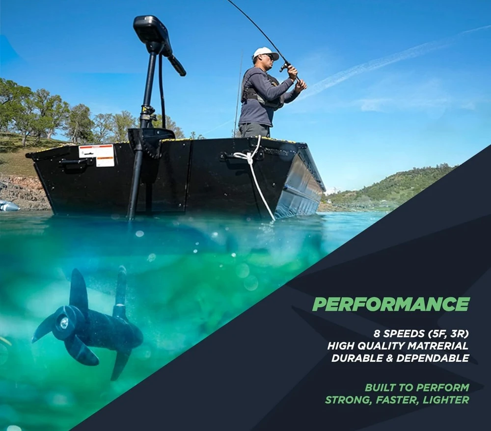 Электрический Троллинговый двигатель с индикатором батареи