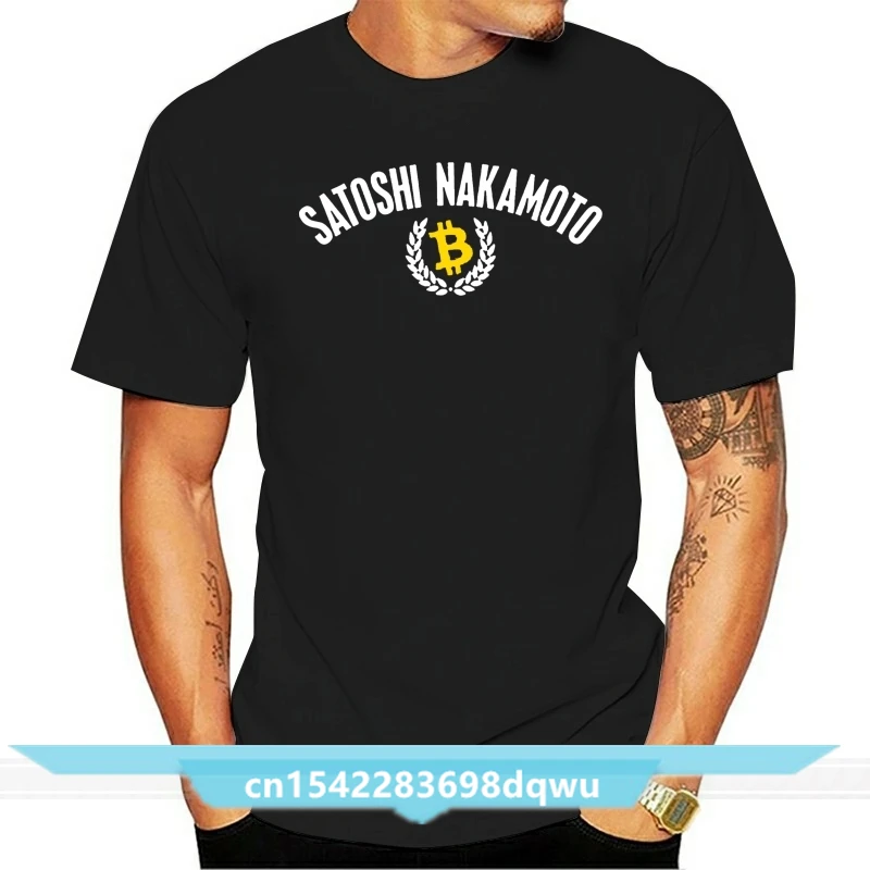 

Satoshi Nakamoto T-Shirt - BTC Bitcoin Cryptocurrency Blockchain - 6 colours fashion t-shirt men cotton brand teeshirt