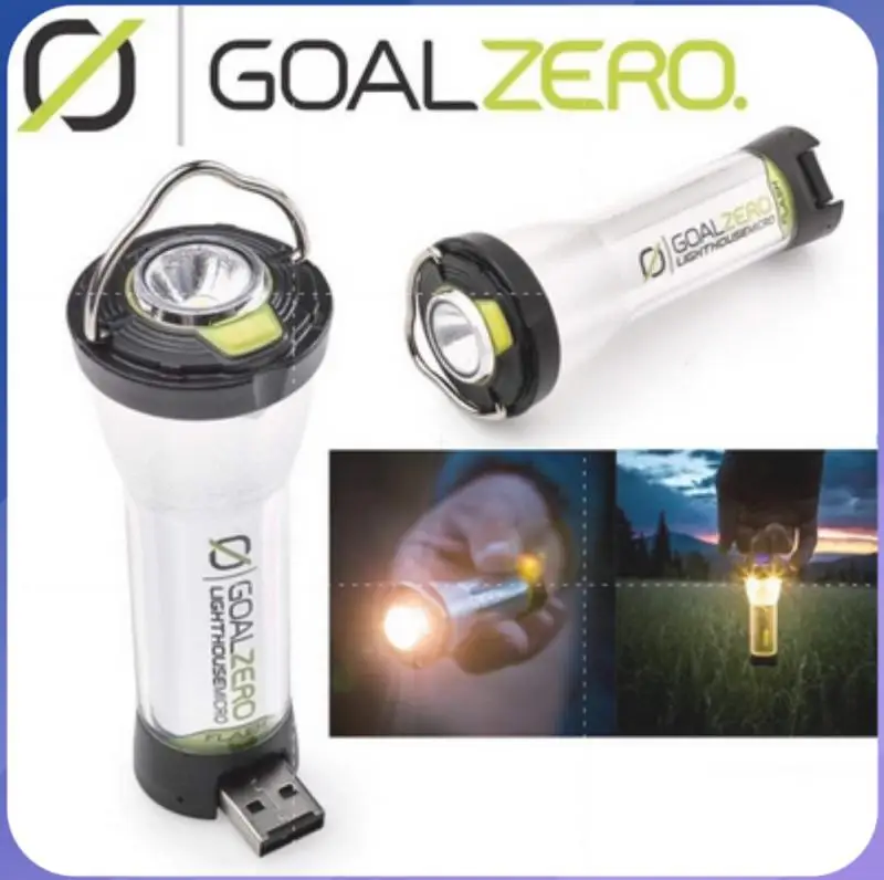 

2600mAh Goal Zero Lighthouse Micro Flash Camping Lighting USB Rechargeable Mini LED Flashlight For Survival Lighting Equipment