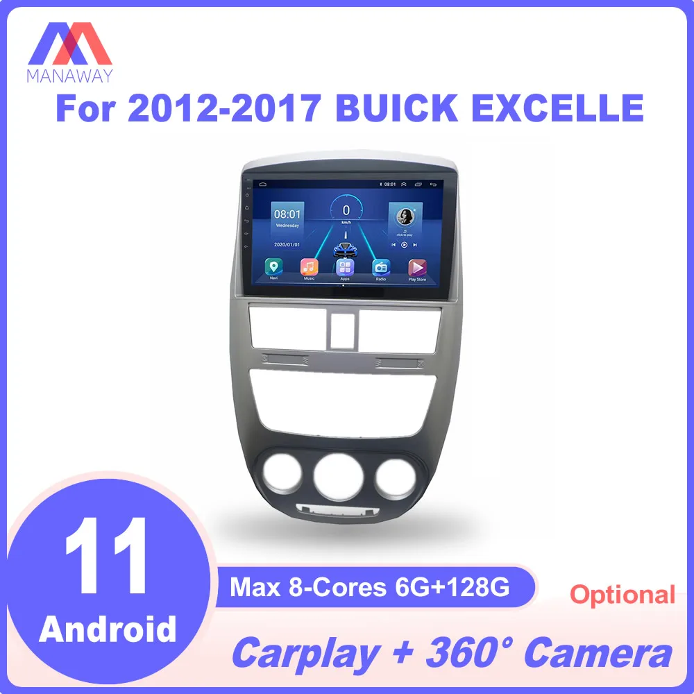 

10.1 Inch Android Player ForBUICK EXCELLE 2012-2017 AC DSP CarPlay Car Radio Stereo Multimedia Video MP5 Navigation GPS 2Din
