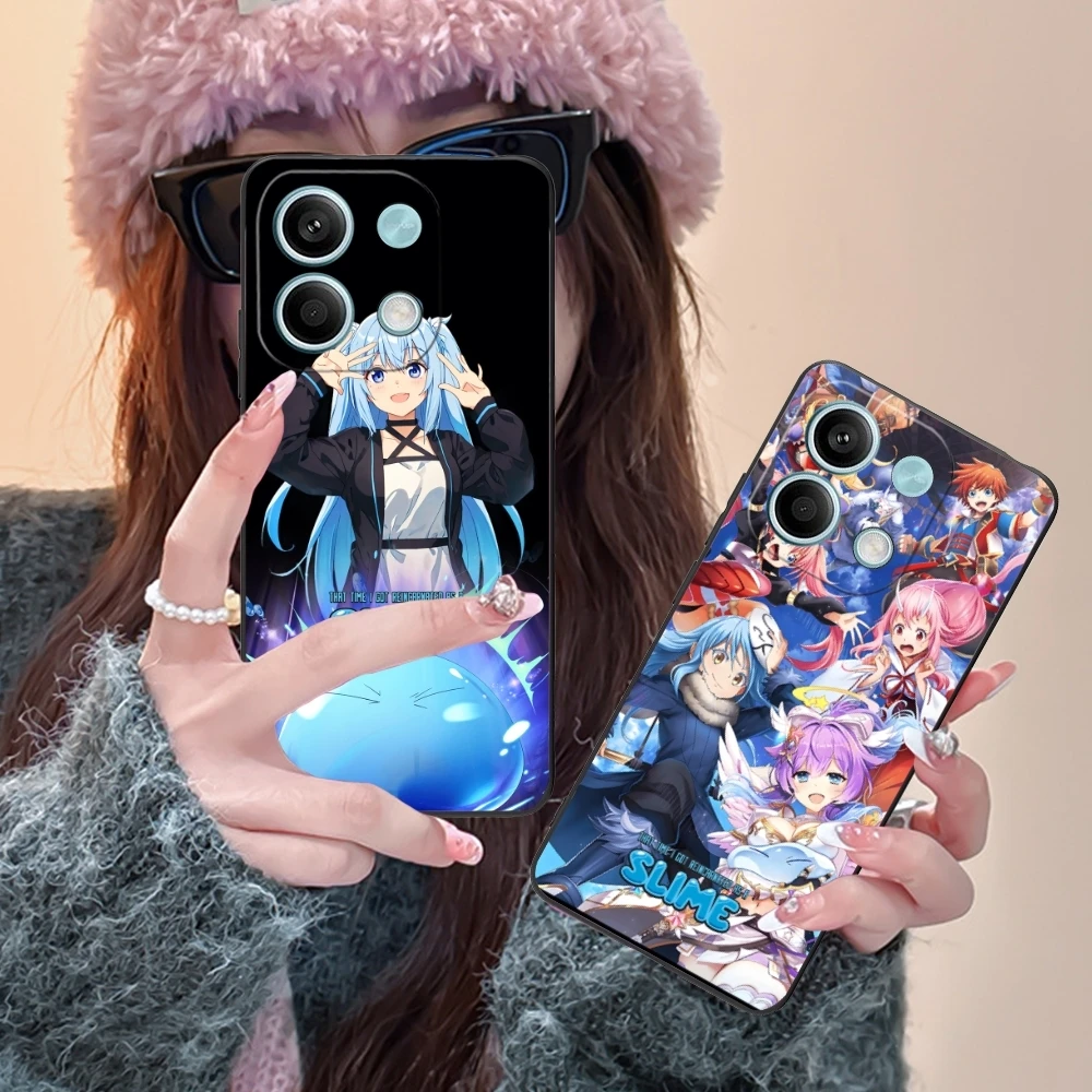 Slime Tensura Rimuru Mobile Phone Case for Xiaomi Redmi Note 13 12 11 10 9 8 7 6 S A Pro Lite Plus 5G Black Cover Shell
