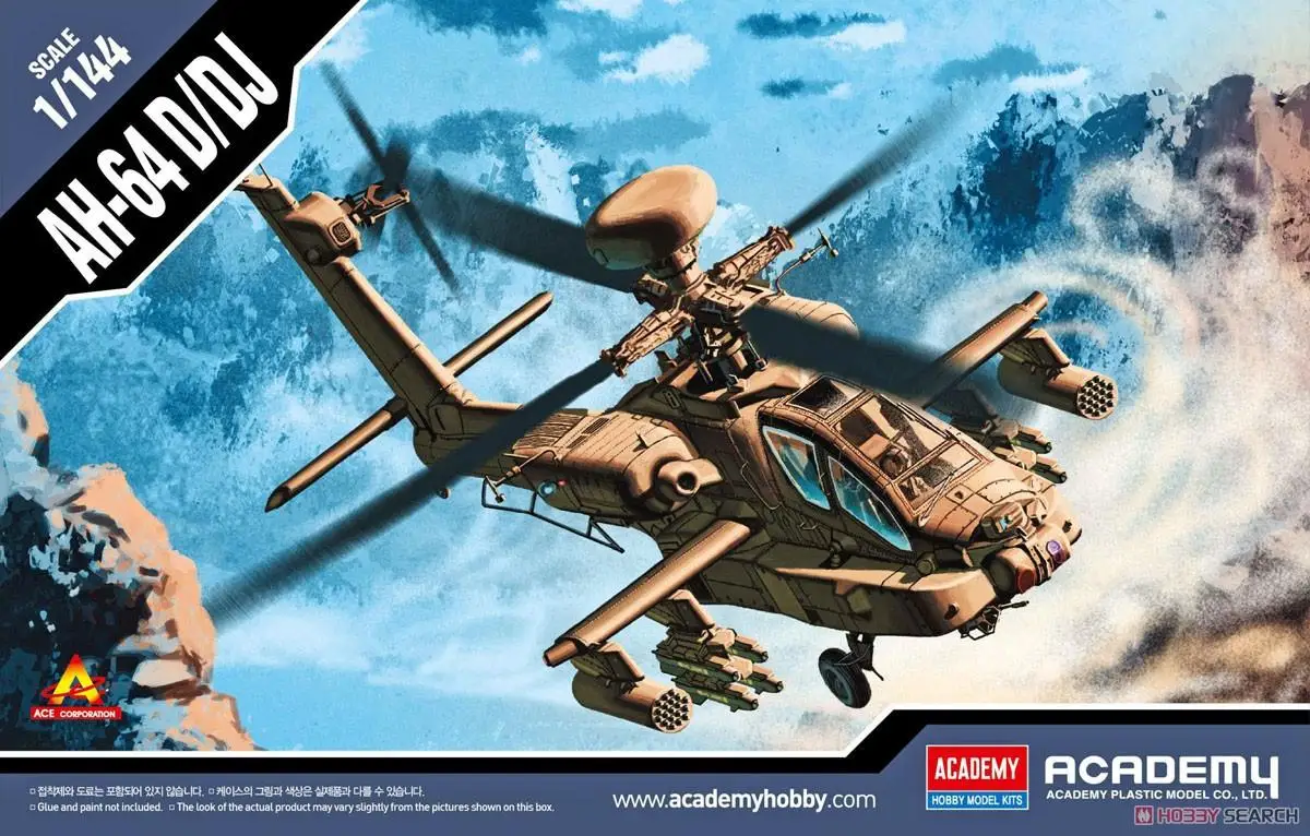 

Academy 12625 1/144 AH-64D/DJ Apache (Plastic model)