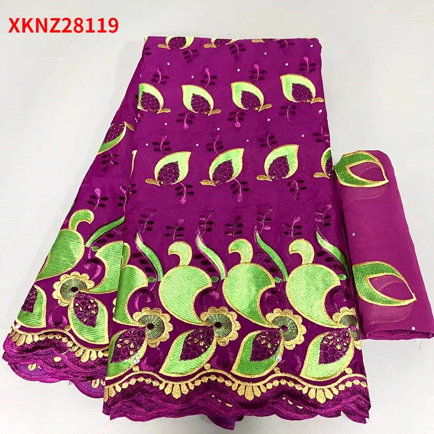 

New Arrival Elegant African Cotton Swiss Lace Pure Wedding Dress