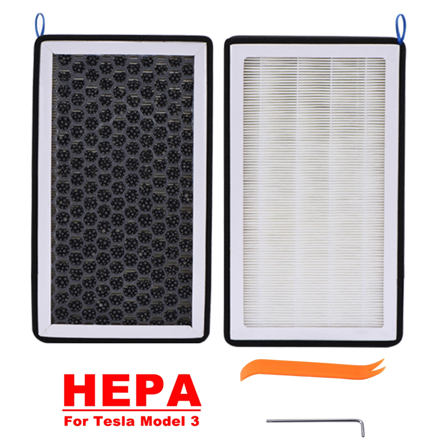 

Activated Carbon Filter For Tesla Model 3 HEPA Air Filter Air Conditioner Filter Element Cabin Air Filters Replacement Kit